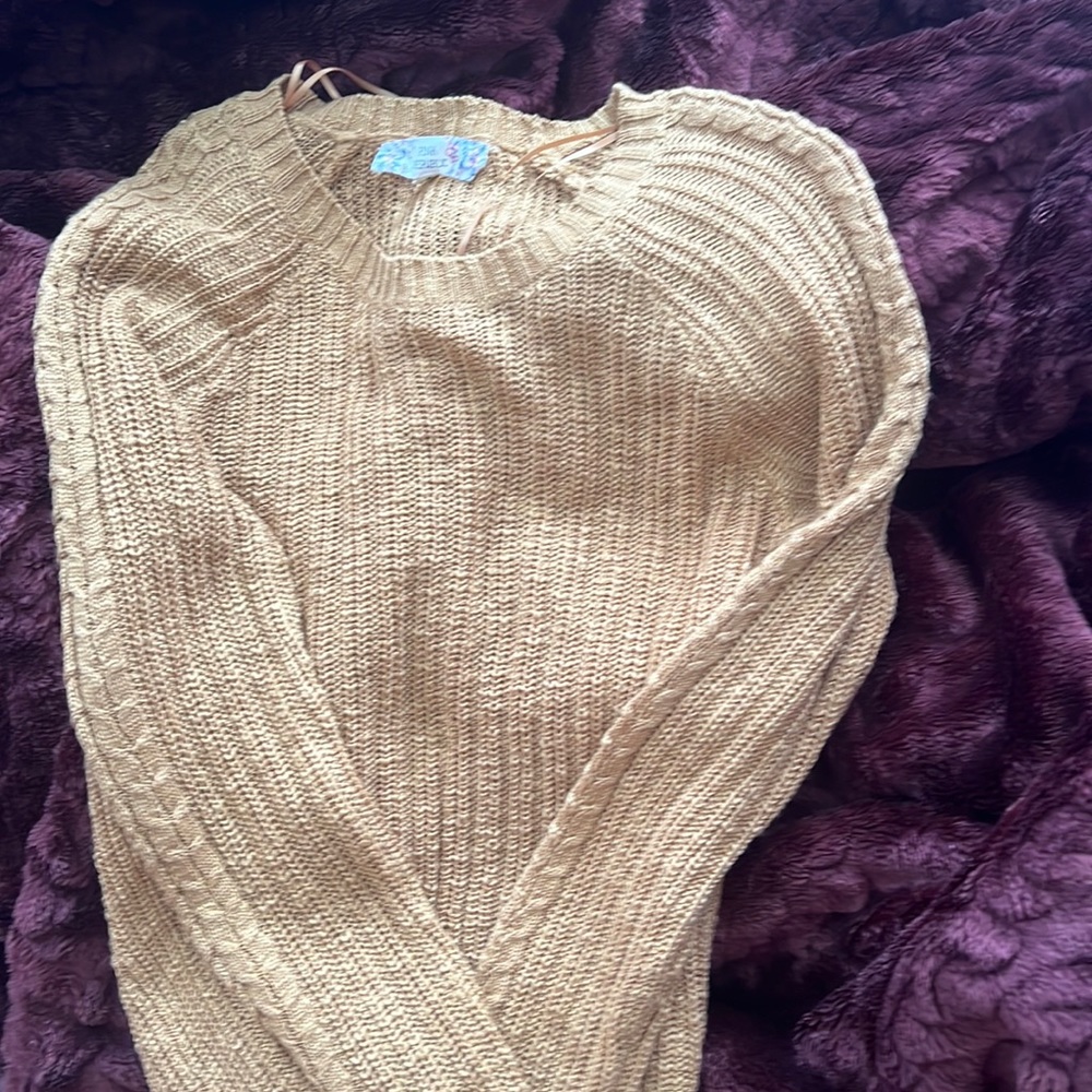 Pink republic gold knit sweater